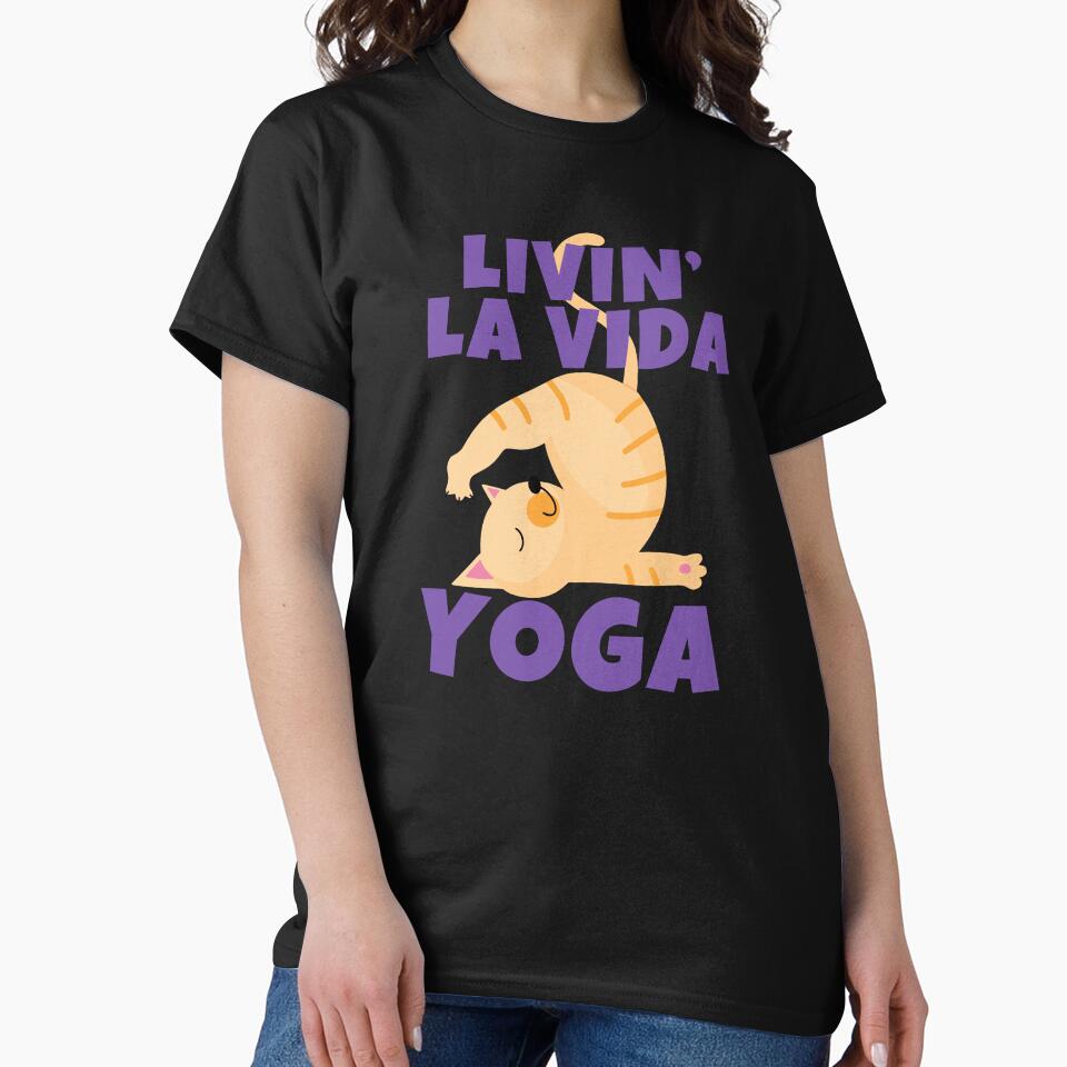 Livin' La Vida Yoga Cute Funny Cat by ricricswert