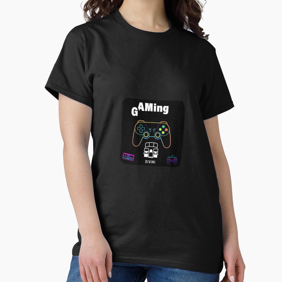 Neon Gaming Controller Minimal Gamer Design by Divini_