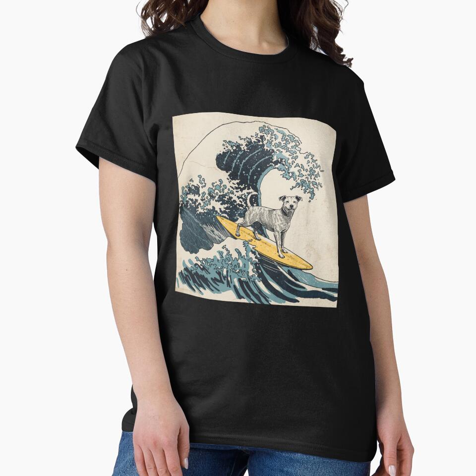 The Great Wave Dog Rider Surf by SOUFIANE1991