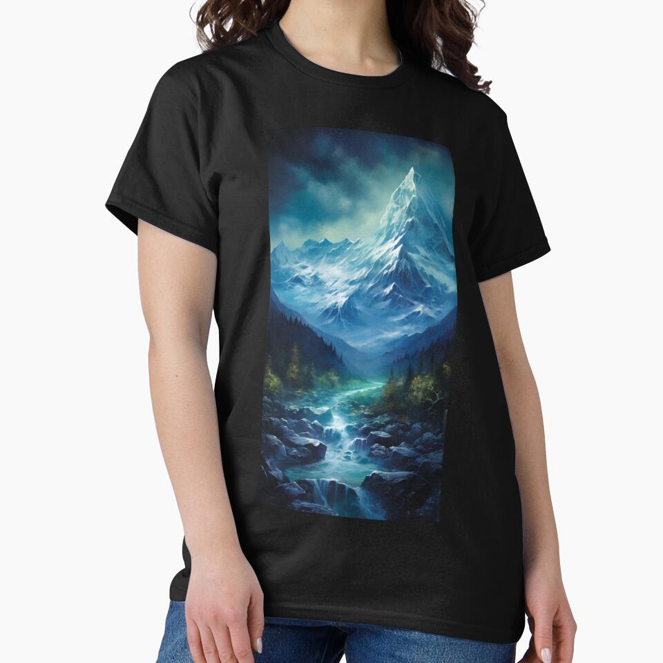 Fantasy Landscape - Snowy Mountain Peak by Fantasy Masterpiece