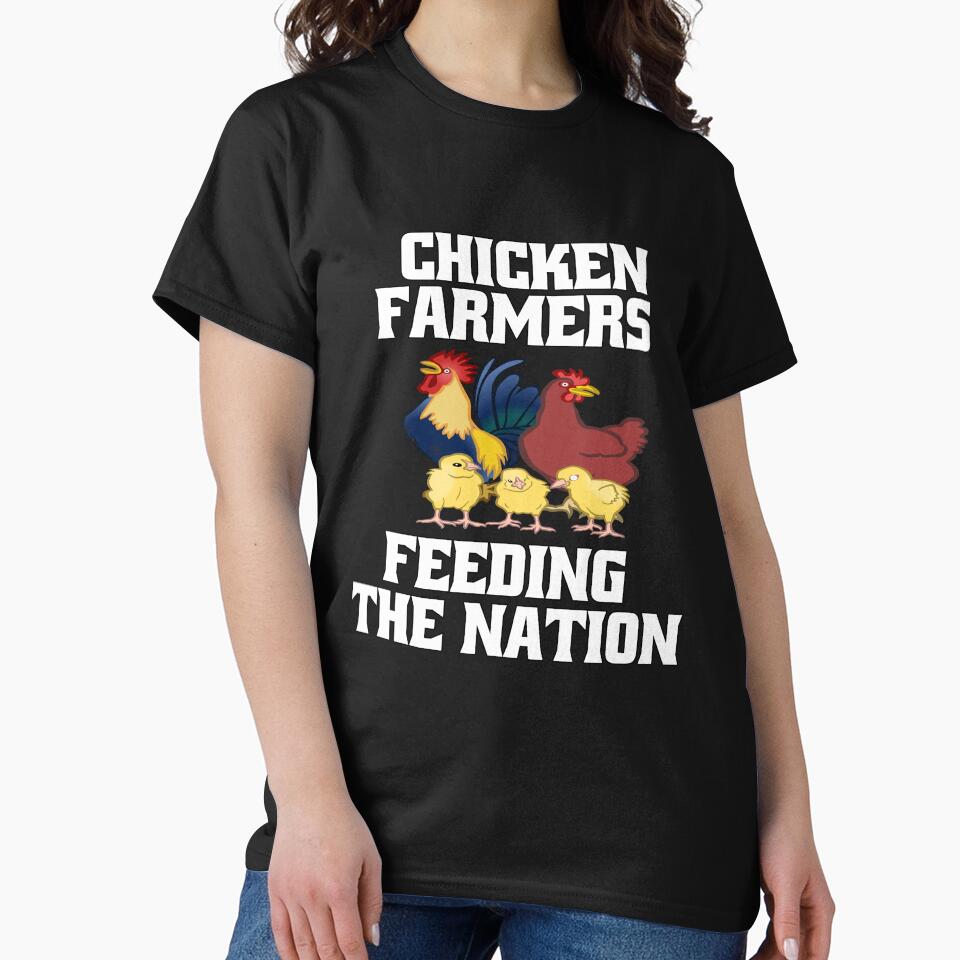 Funny Chicken Farmer Humor Chicken Farmers Feeding The Nation by fantasticdesign