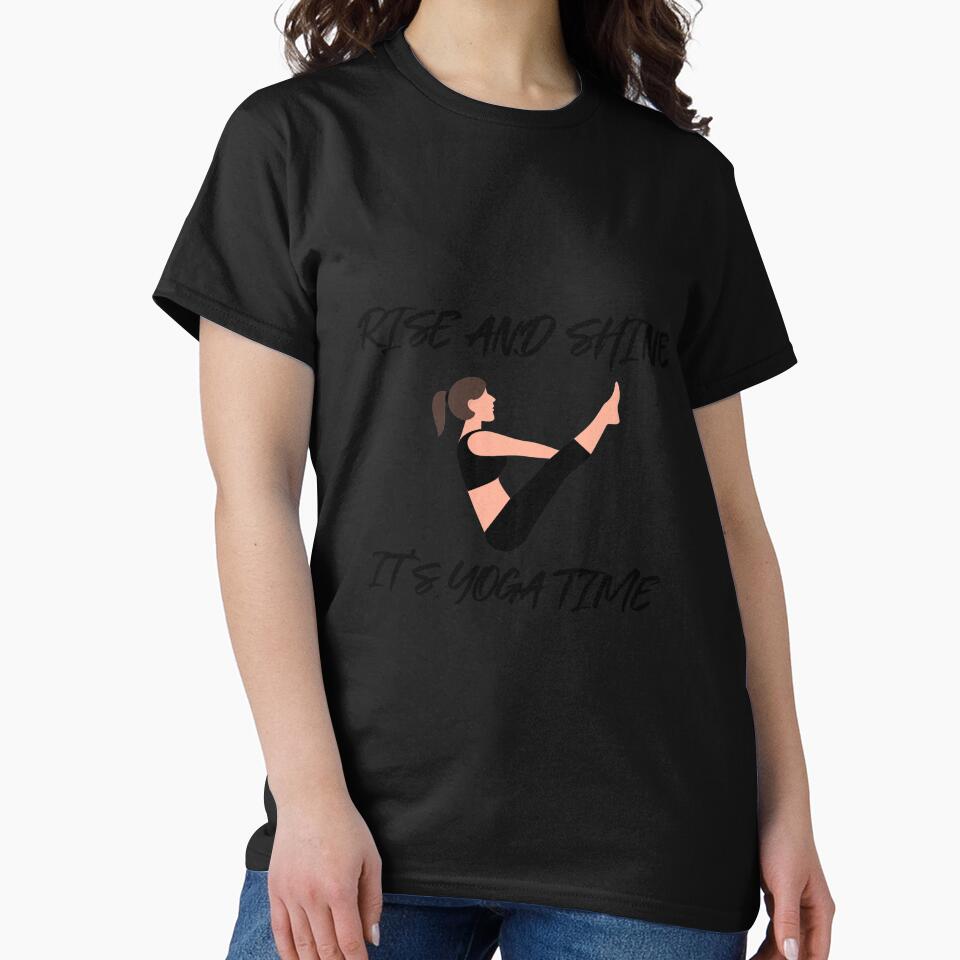 Funny Yoga It's Yoga Time by RiseandShineTee
