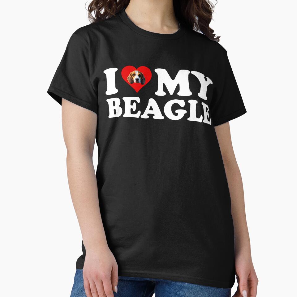 I Love My Beagle by Cat Lady Designs
