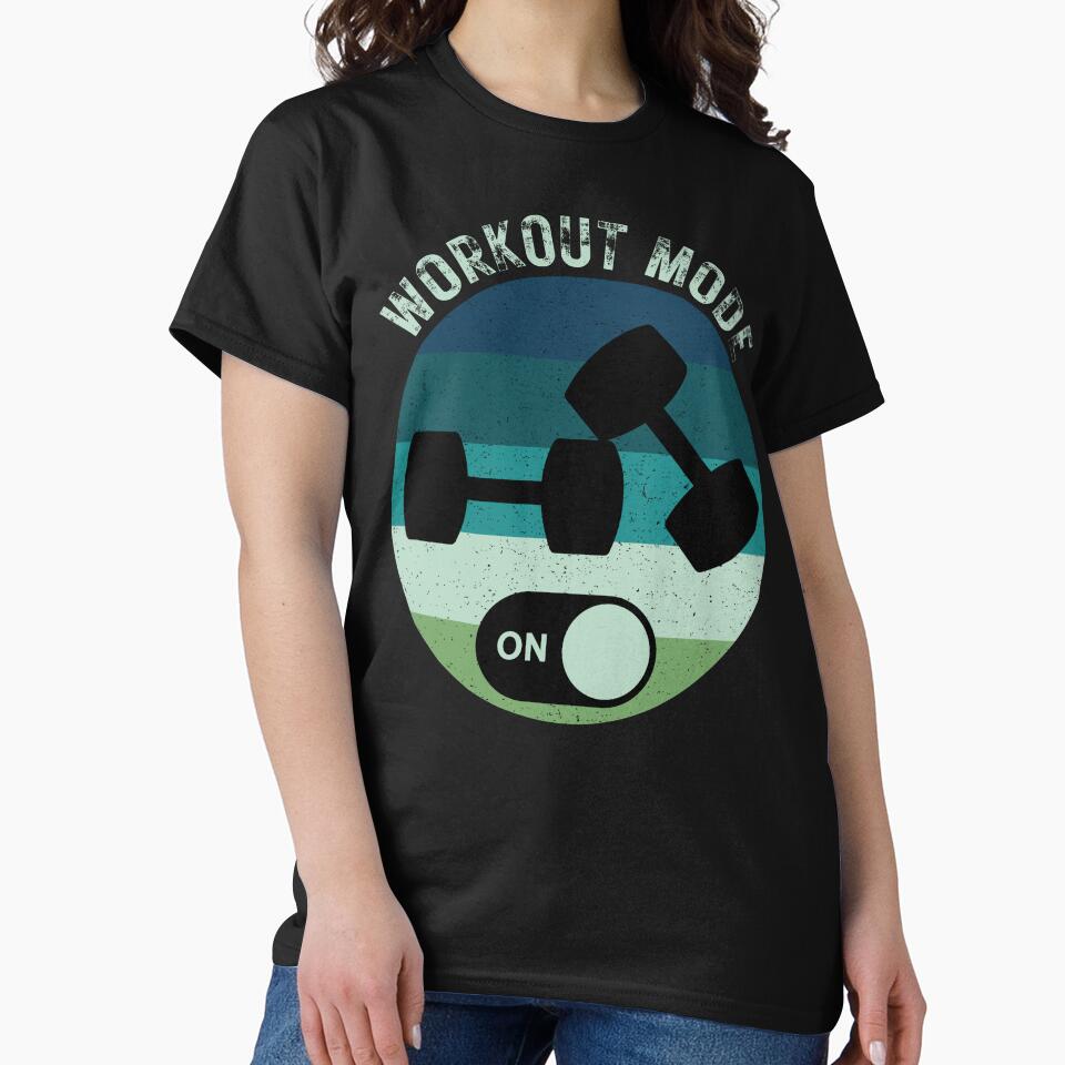 Retro Distressed Fun Fitness Workout Mode On by Linette Gerlach