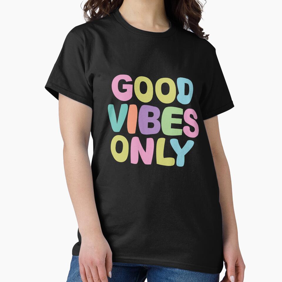 Good Vibes Only Pastel Colors by Isma Saleem