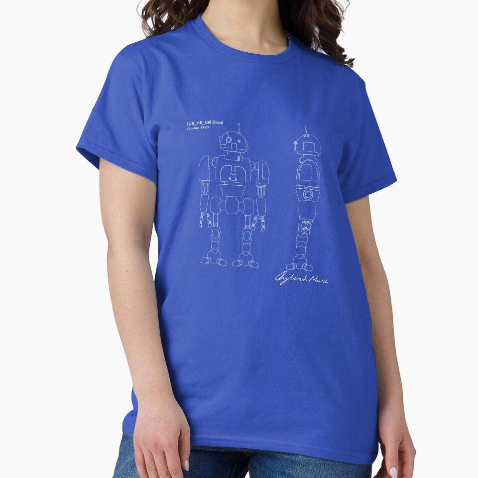 Utility Robot V BA-01 blueprint - Prints & T-shirt by iylandmoncee