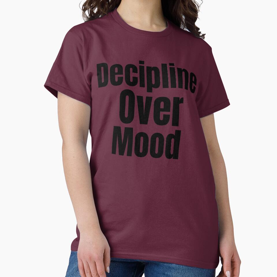 Discipline Over Mood Motivational Aesthetic Quote Design by PrataeAesthetics