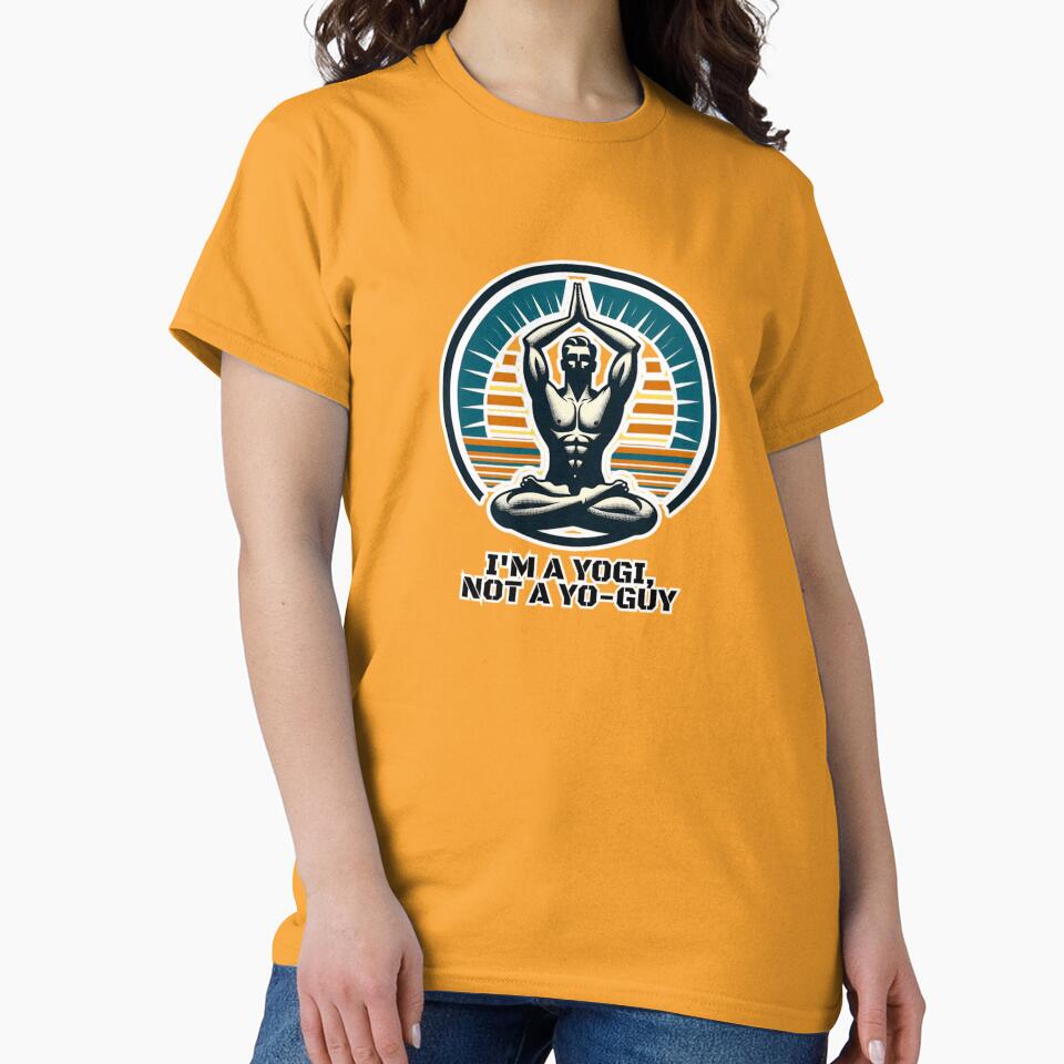 I'm a yogi, not a yo-guy by DShirtRepublic