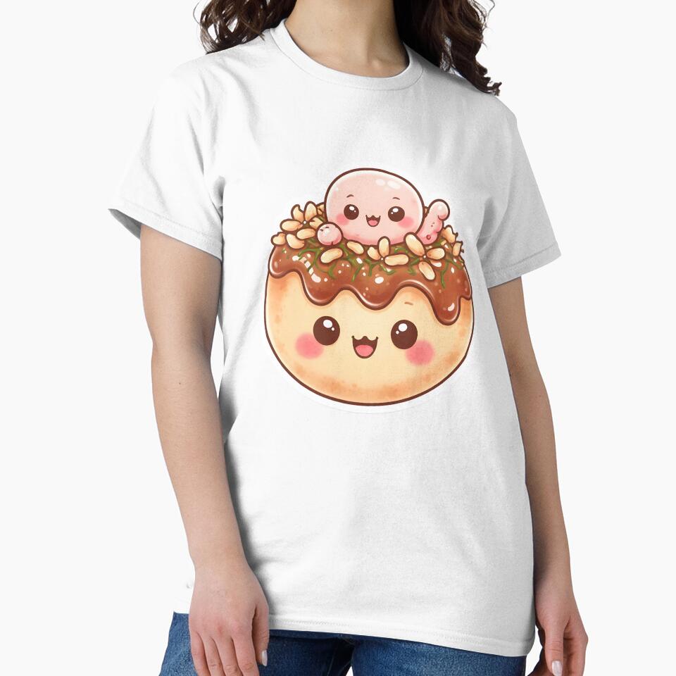 Kawaii Takoyaki – Cute Japanese Street Food Design by DesignEG