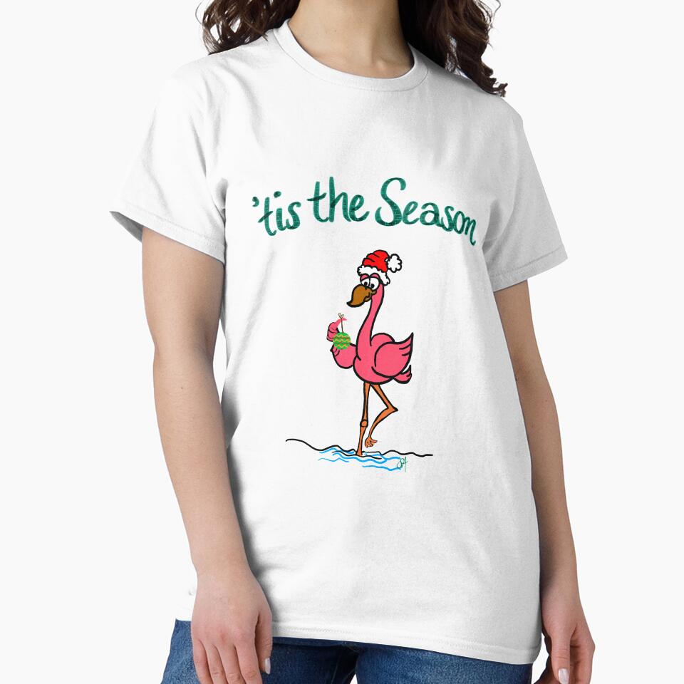 Holiday Flamingo by OTPillustration