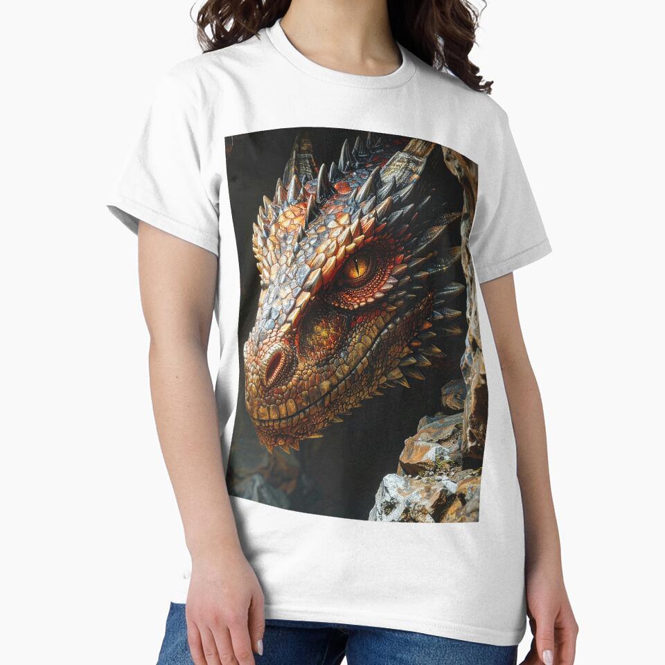 Realistic Dark Dragon Fantasy Creature Portrait by BetweenForms