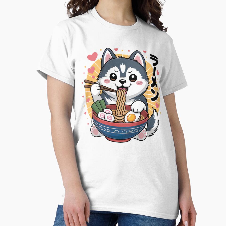 Cute Kawaii Husky, Kawaii Husky by graphic-genie