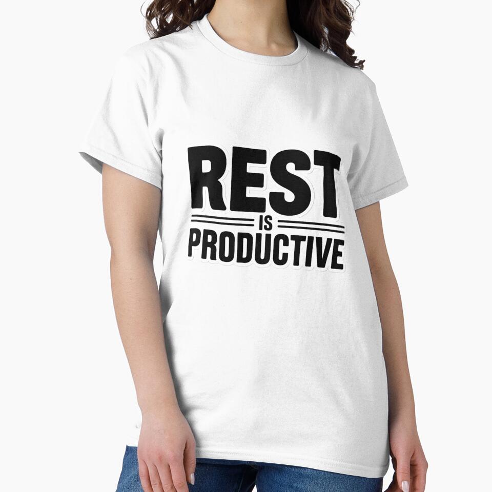 Rest Is Productive – Burnout Recovery & Mental Health Affirmation Sticker by AngloAffirms