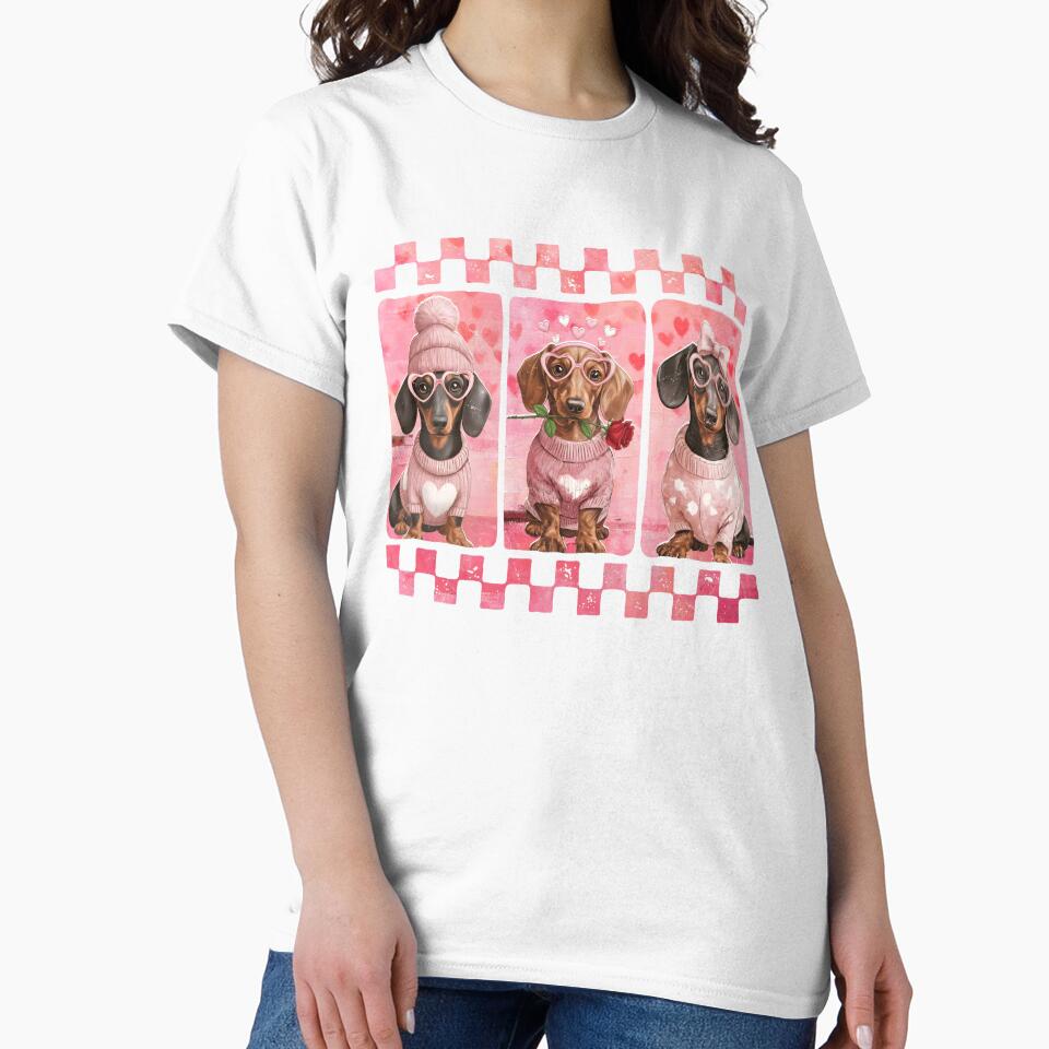 Retro Dachshund Valentine by Benjaminerickso