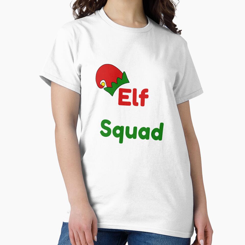 Elf Squad Funny Christmas Holiday Design by Quirky Creations