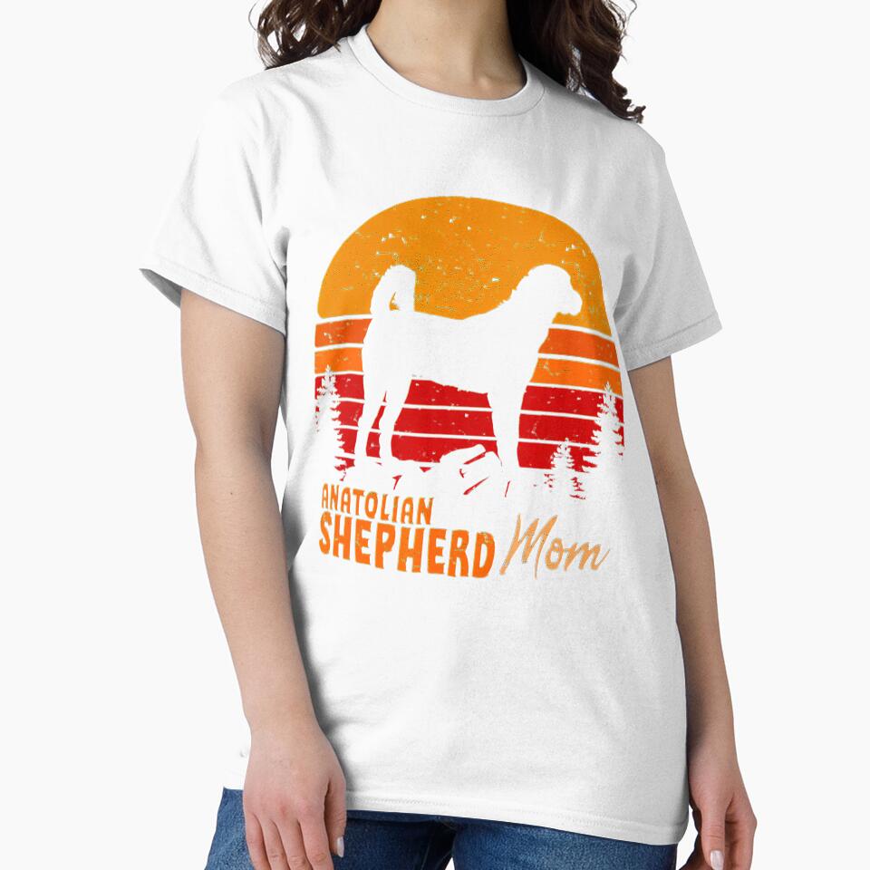 Anatolian Shepherd Mom Mama Vintage Retro Dog Women Gift Love Tee Gift Love by BargerStore