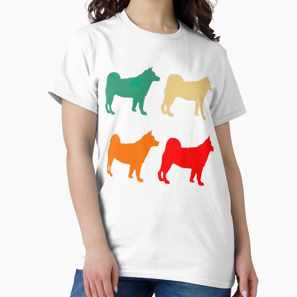 Akita Gift For Dog Lover Retro Akita Vintage Akita Tee Gift Love by BargerStore