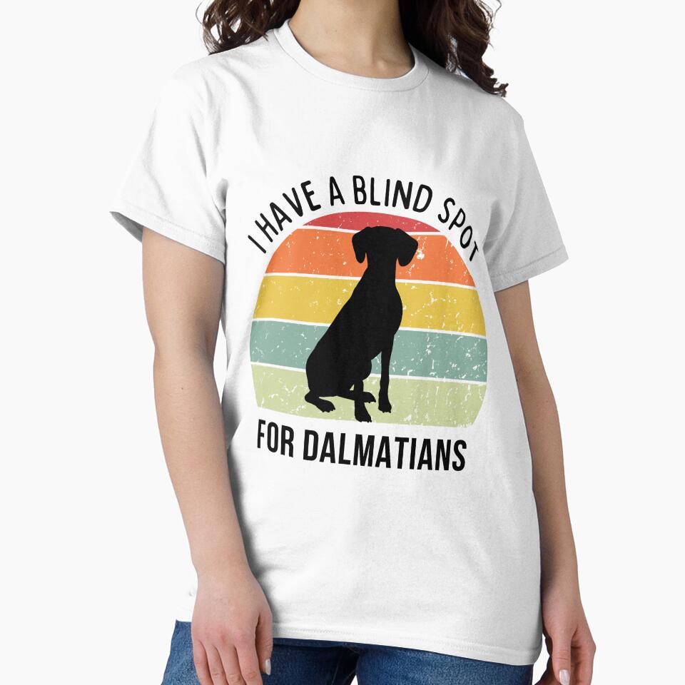 Cute Retro Sunset Dalmatian design - black text by 29Bumblebee