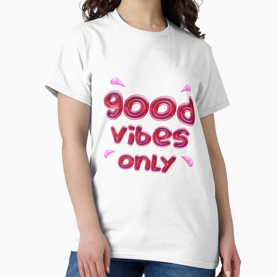 Good Vibes Only ( red ) Positive and Motivational Quote by RomeoSketches
