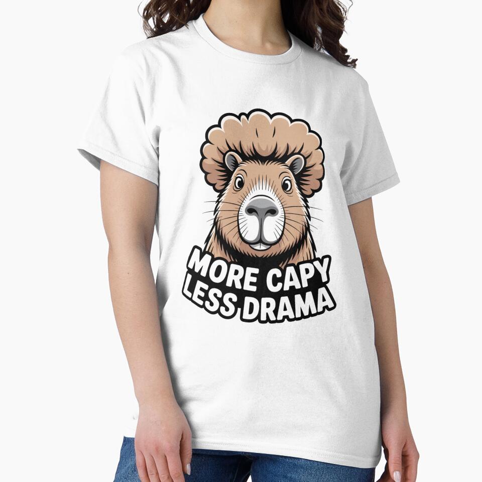 Capybara Afro Design: More Capy Less Drama by CircinusStore