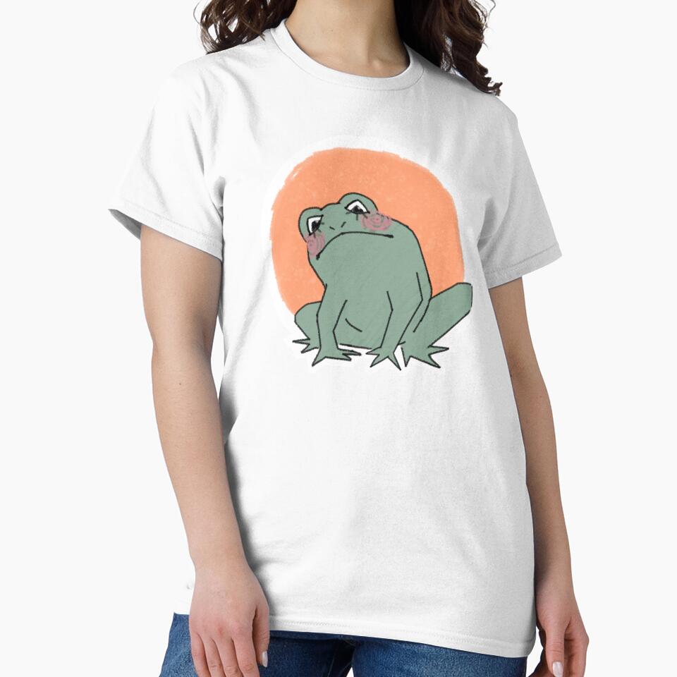 curious frog (orange) by sanfrankiecisco