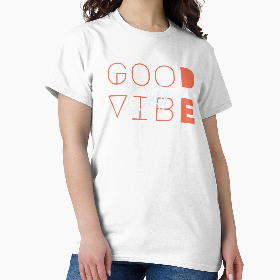 Good Vibes Only Quote Design Dark Background by Nadheesh