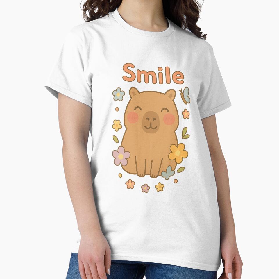 Kawaii Affirmations - Capybara "Smile" by Kampendesigns