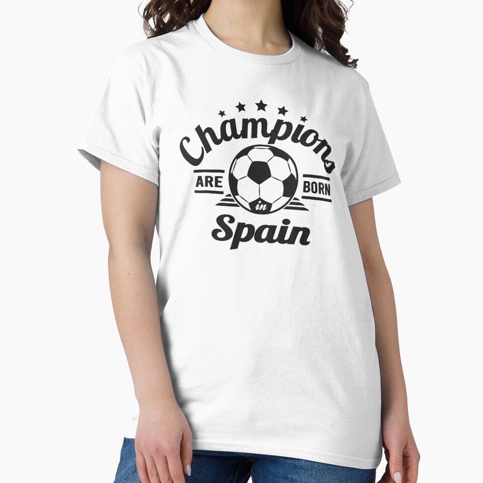 Champions Are Born In Spain , football fans vintage gift by lamjar-art