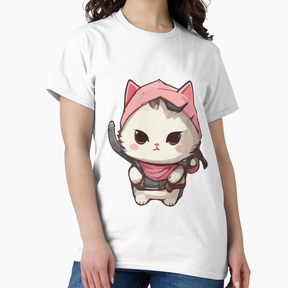 cute kawaii ninja cat girl by DunuStore