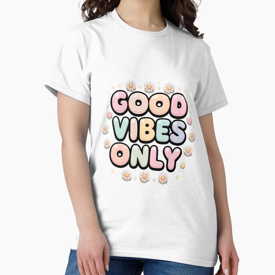 Good Vibes Only Quote Pastel Good Mood by JoRem47