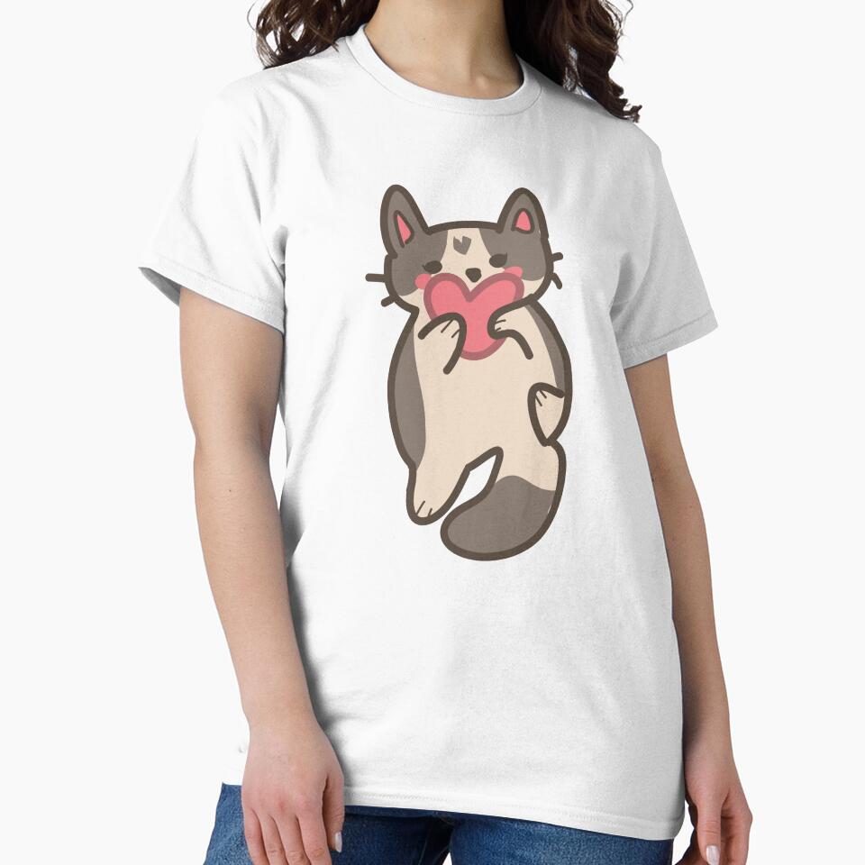 Cutie kawii cat Art piece brown and white cat by TSSartworkshop