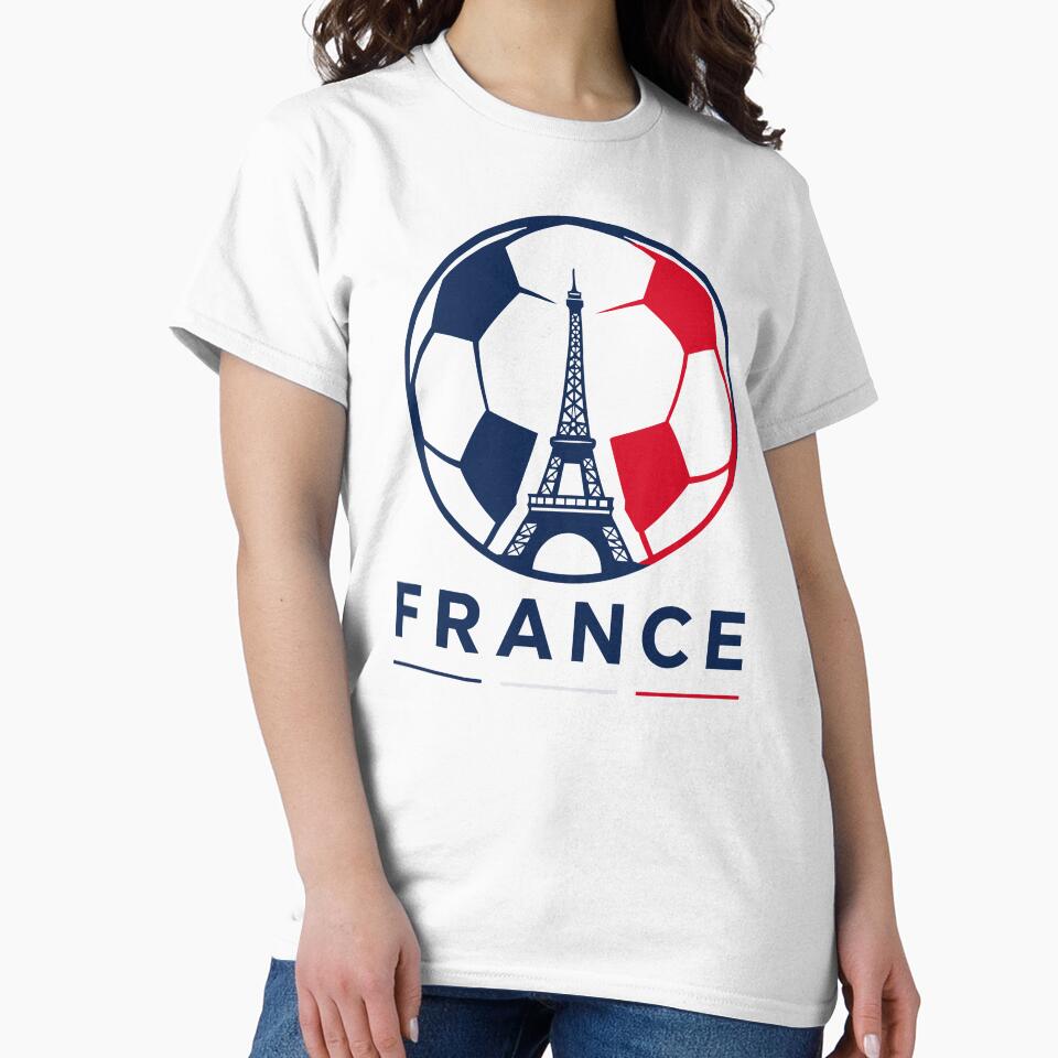 France Team Soccer Ball with Eiffel Tower | French Futbol by pixiedustpaint