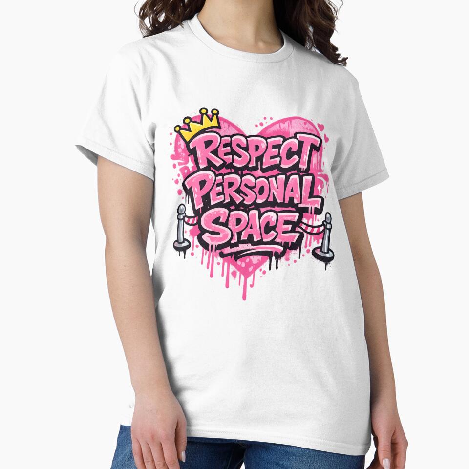 Respect Personal Space – Bold Girly Graffiti Statement by Ivy-Triggs