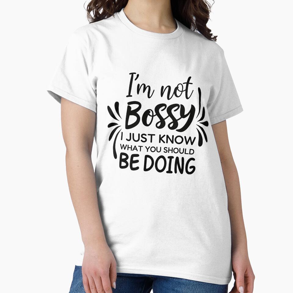I’m Not Bossy Quote Typography Design | Funny Sarcastic Quote | Bold Feminist Statement | Sassy Typography Art by PnrArtDesign