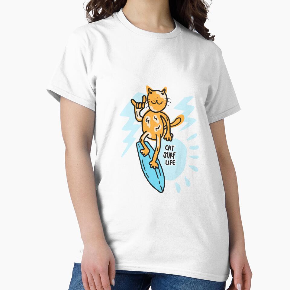 CAt surf life surfing surf by Tropical Blood