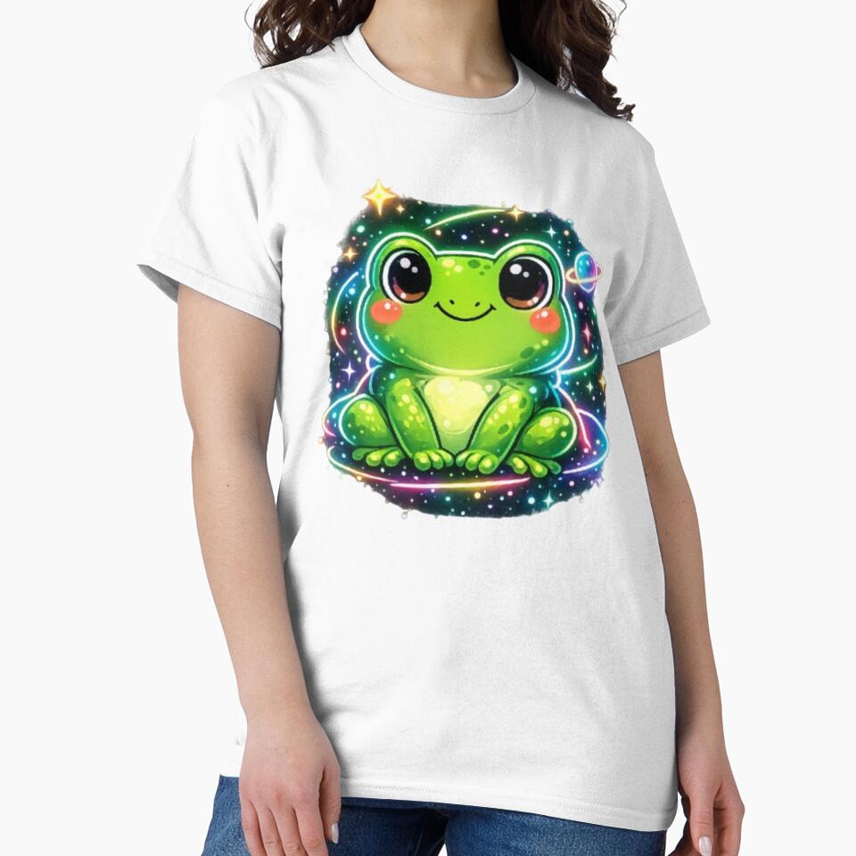 Futuristic neon frog by FroggyOnly
