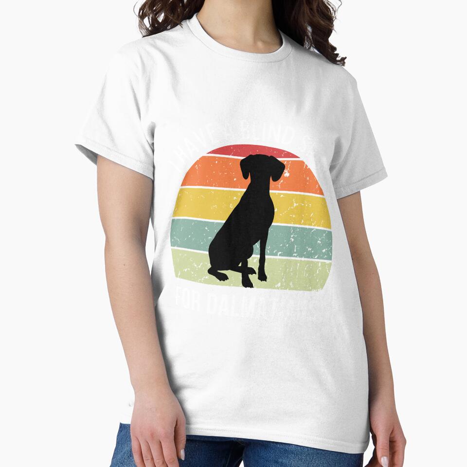 Cute Retro Sunset Dalmatian design - white text by 29Bumblebee