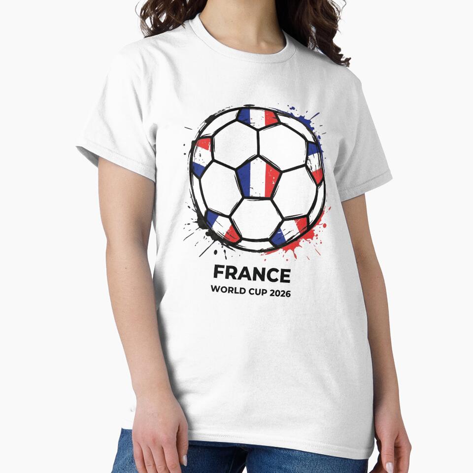 France Soccer Ball Flag - World Cup Ball Series 2026 by DesignLab13