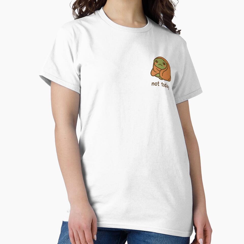 Not today kawaii funny frog by cloudsnacks