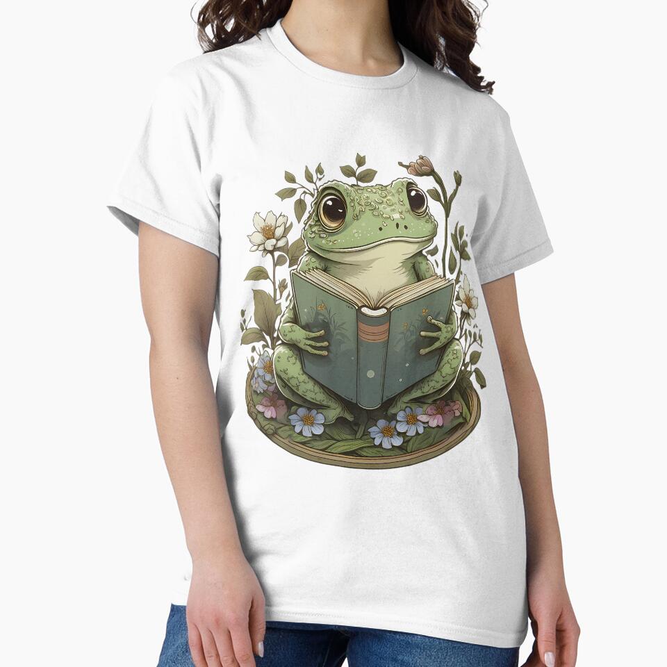 Cute Cottagecore Floral Frog Aesthetic 	 	 Graphic by uycjqwpz24