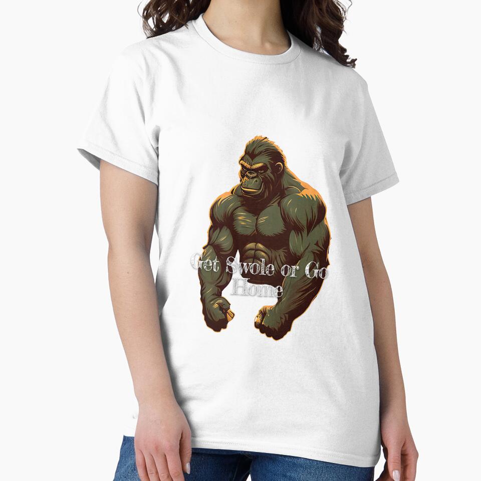 Get Swole or Go HomeDesignBodybuilding Fitness Gym Workout Exercise Merch Print Design by tengamerx