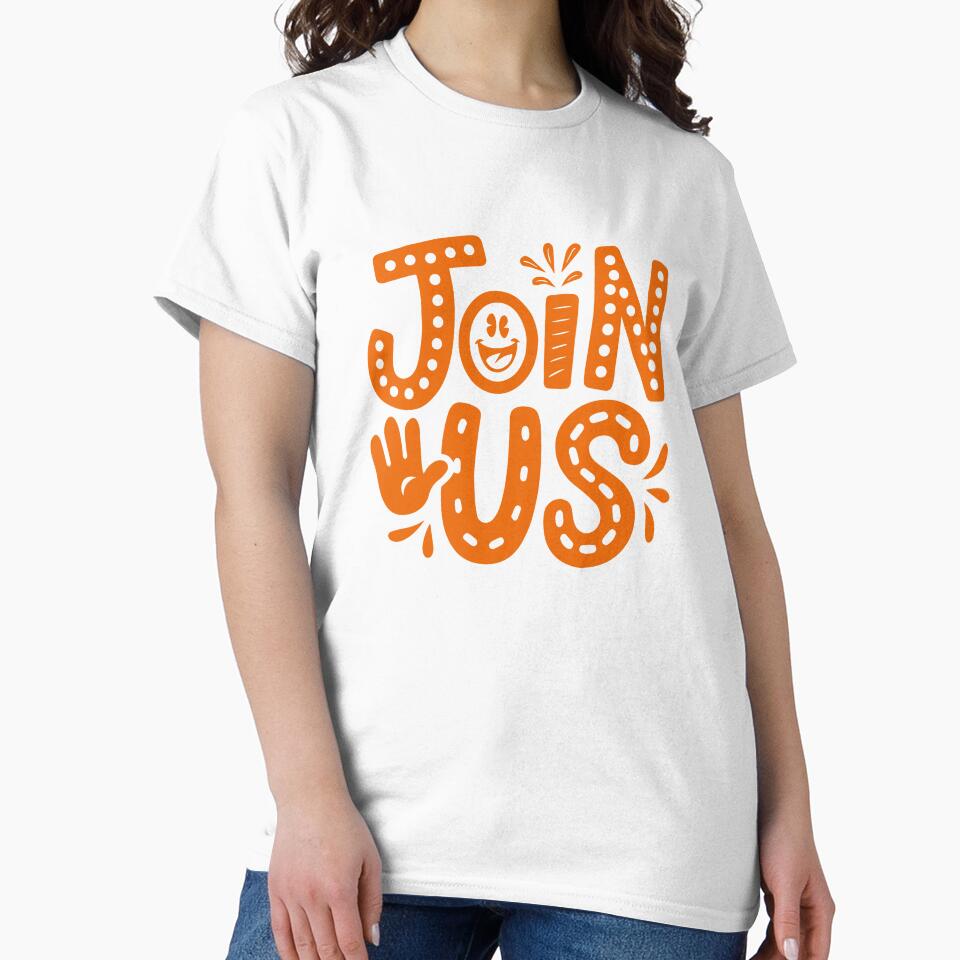 "Join Us" Groovy Hand Lettering by Khadigadesings