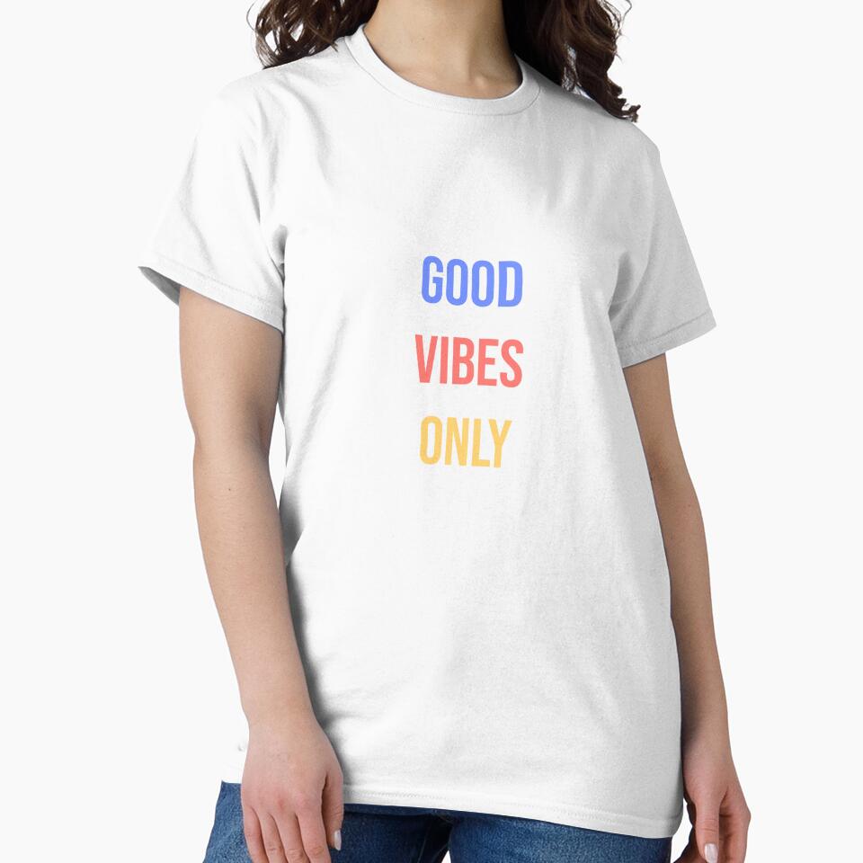 Good Vibes Only - Colorful Positive Typography by AMCshoppingg