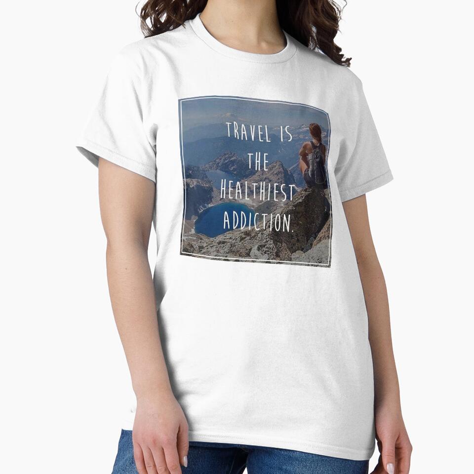 Travel is the Healthiest Addiction by DoodleDashCollective