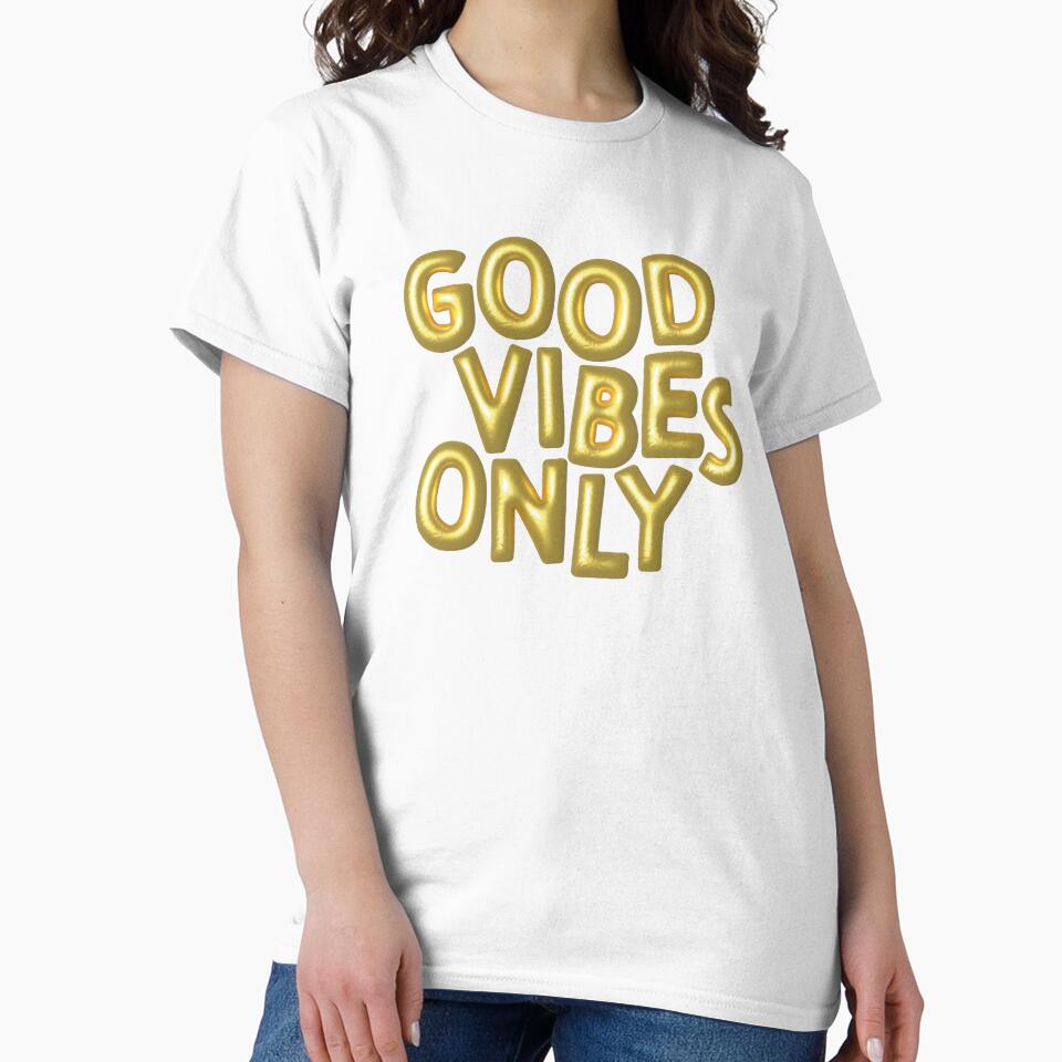 Good Vibes Only (Gold) by RanRanDesigns