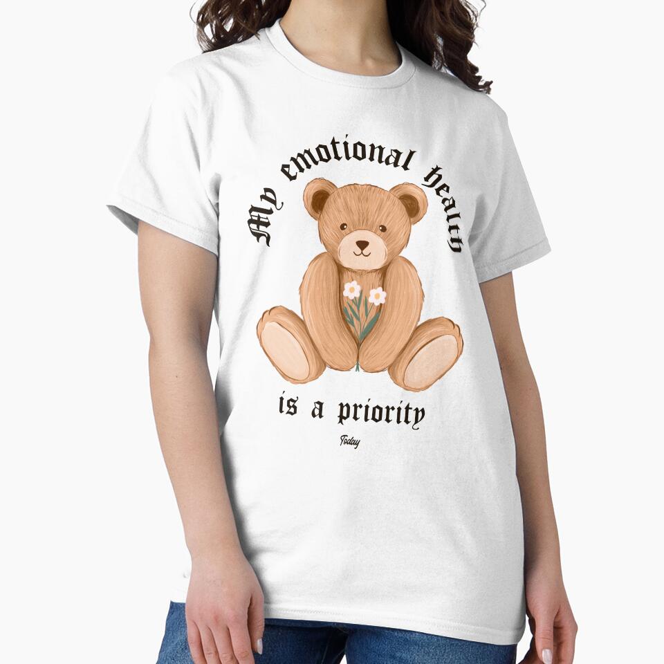 My emotional health is a priority today vintage positive vibes affirmation manifestation mental health by SoulfulT