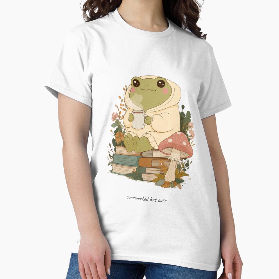 Overworked but Cute Frog by Cozy Chaos Studio Co