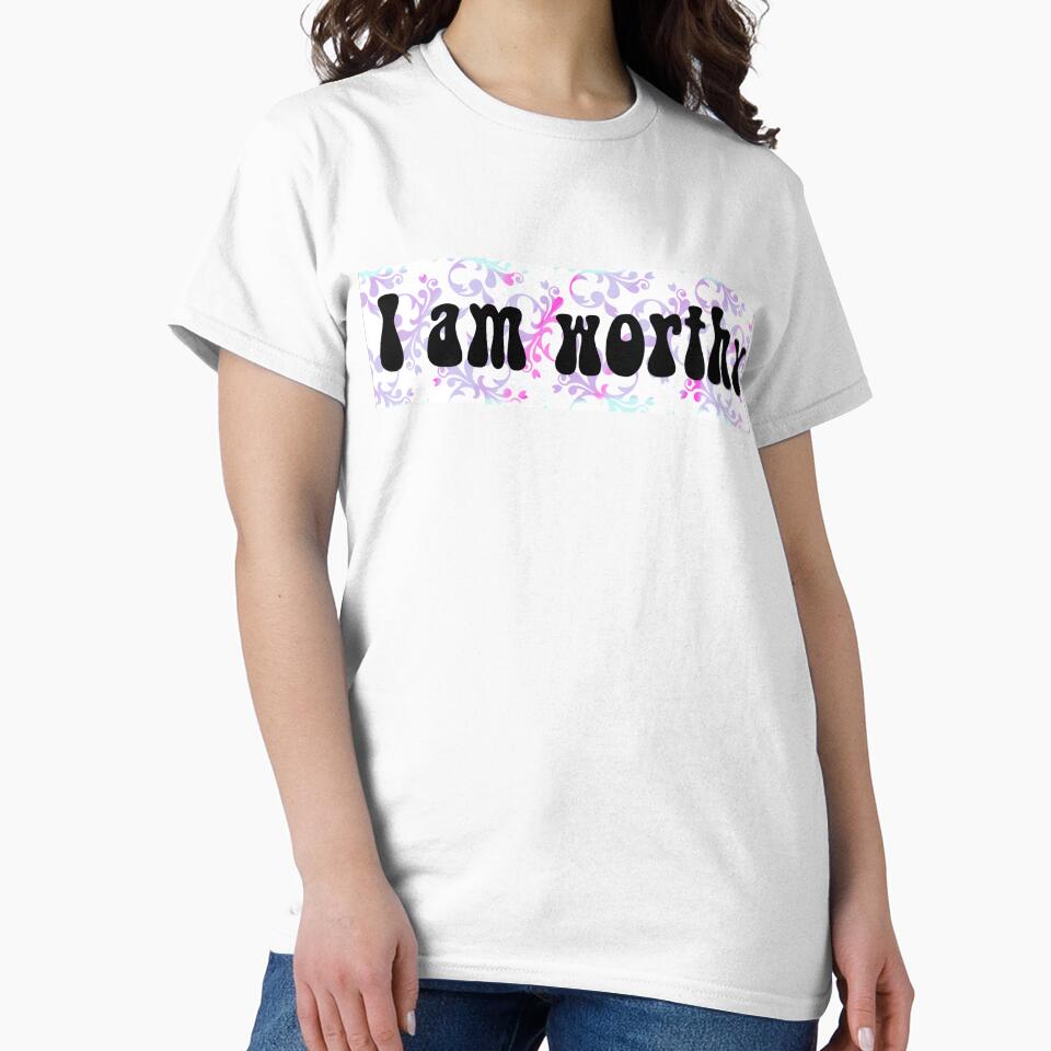 “I am worthy” affirmation by Megan Noel Opava