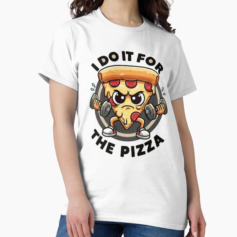 I Do It For The Pizza Funny Gym – Pizza Lover Workout Fitness by Meryem Mamouni