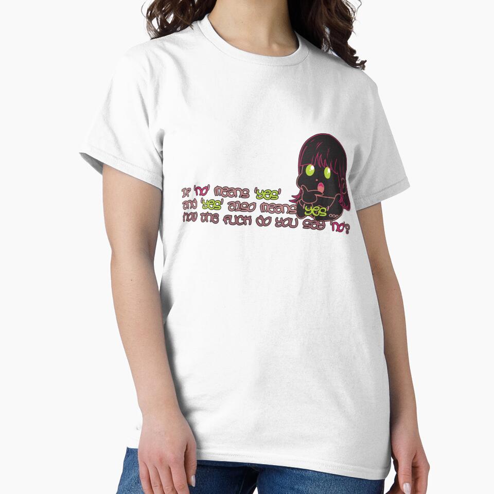 "If No Means Yes" – Sarcastic Quote About Consent with Chibi Graffiti Style by SimonaArtDesign